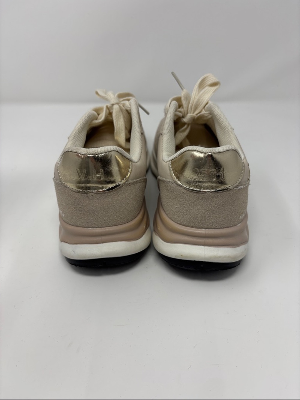 Vintage Havana run nude glitter 8 Neutral Beige Women's Athletic Sneakers - Picture 5 of 11